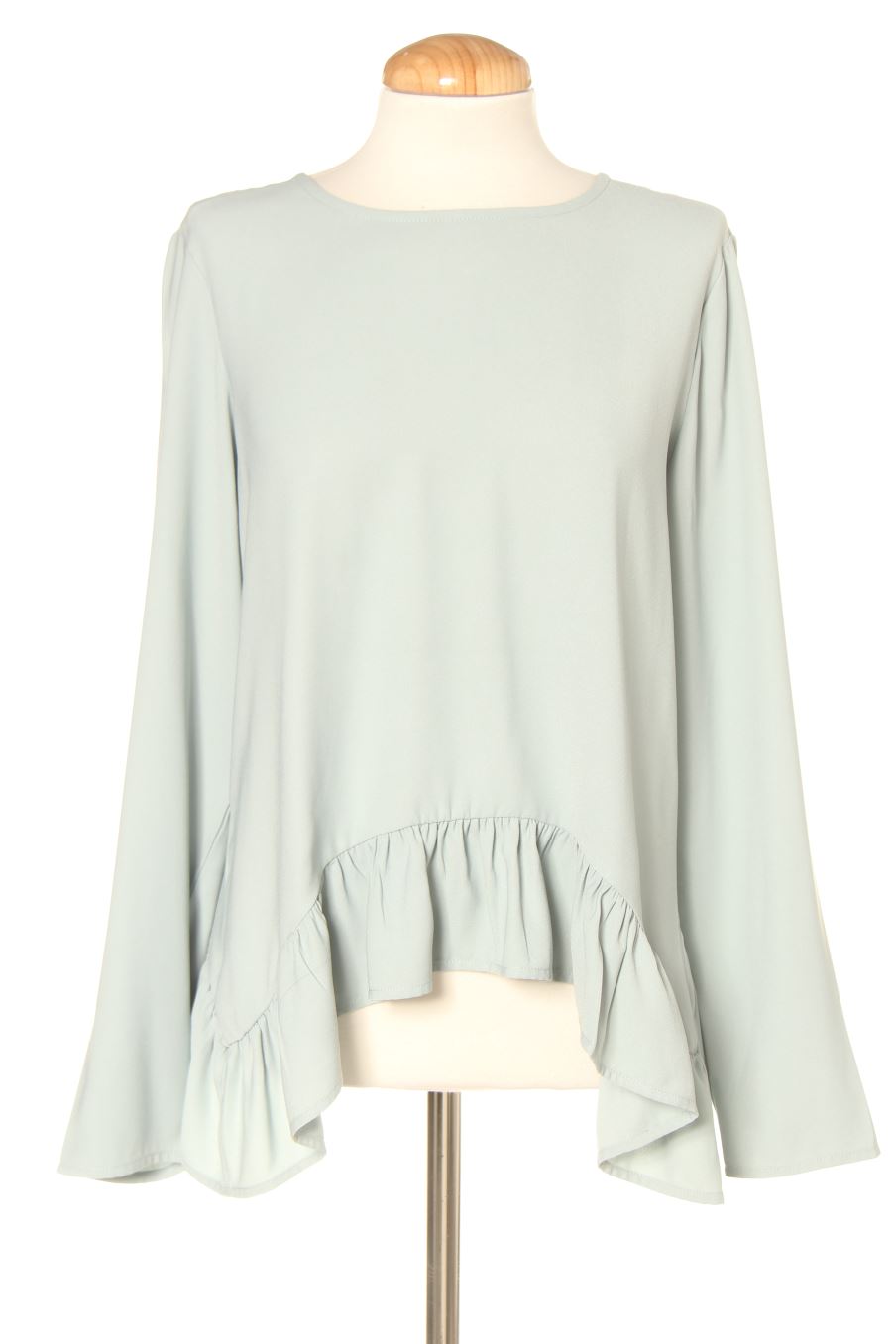 Blouse à manches longues Pieces de la taille S, de couleur bleu