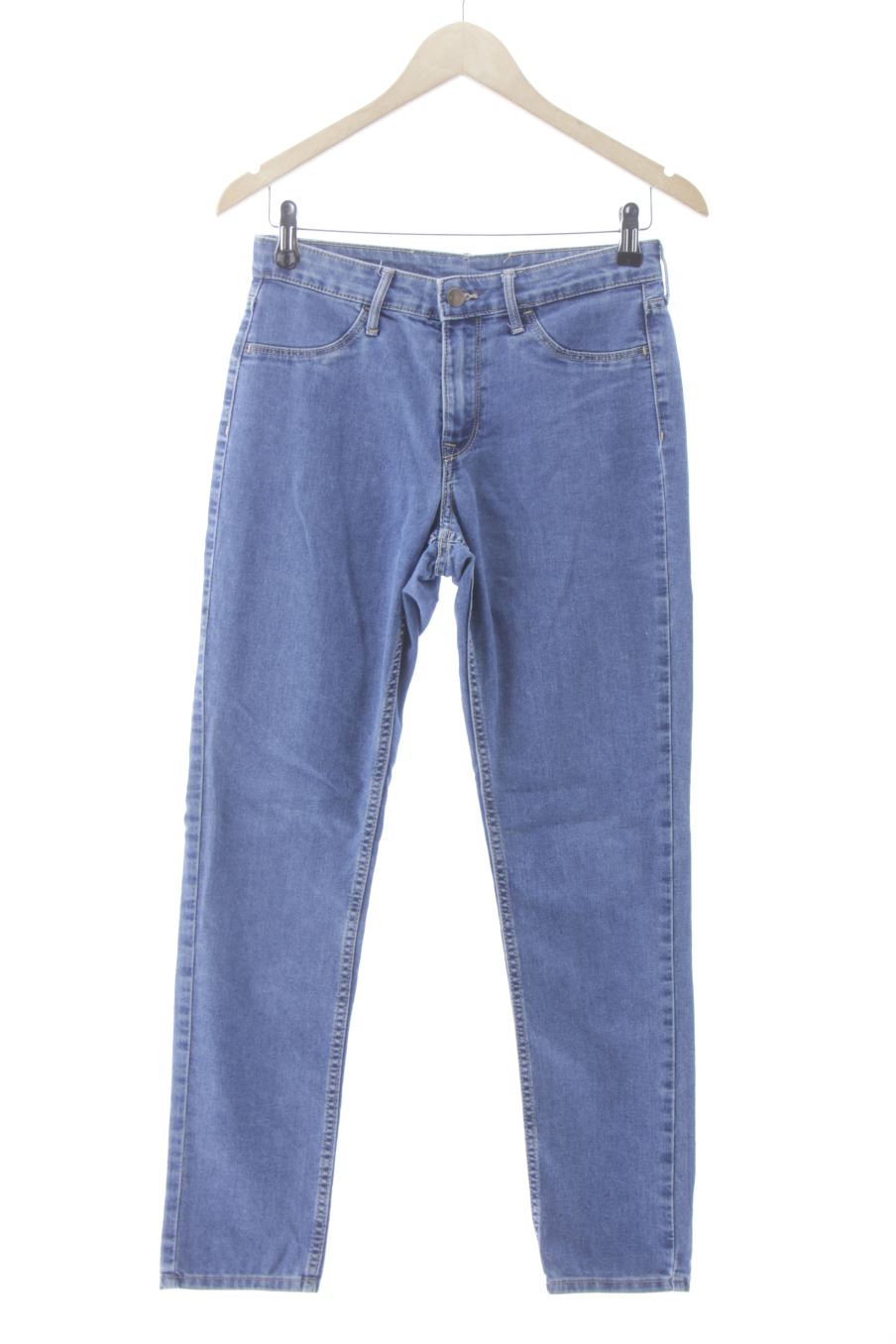 Vaquero de H&M de la talla 38, de color azul de ropa vaquera