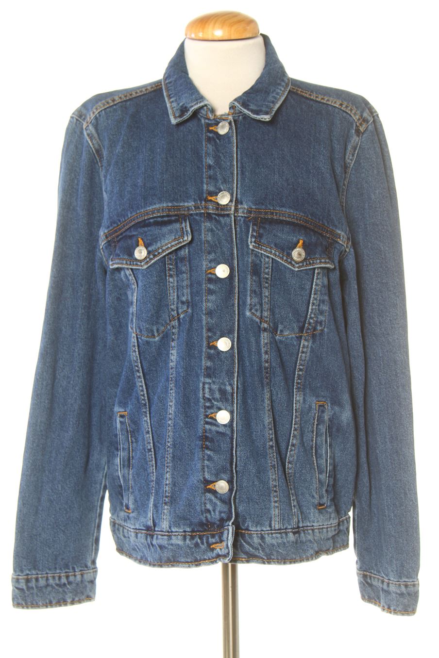 Blouson Bershka de la taille S, de couleur bleu