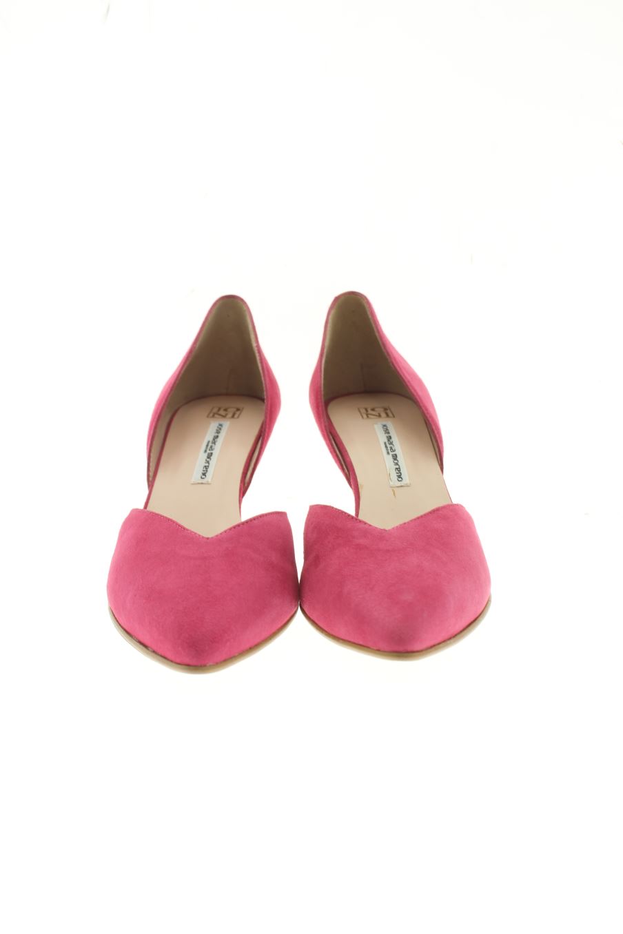 Sandalias tacon de JONI de la talla 38, de color rosa de