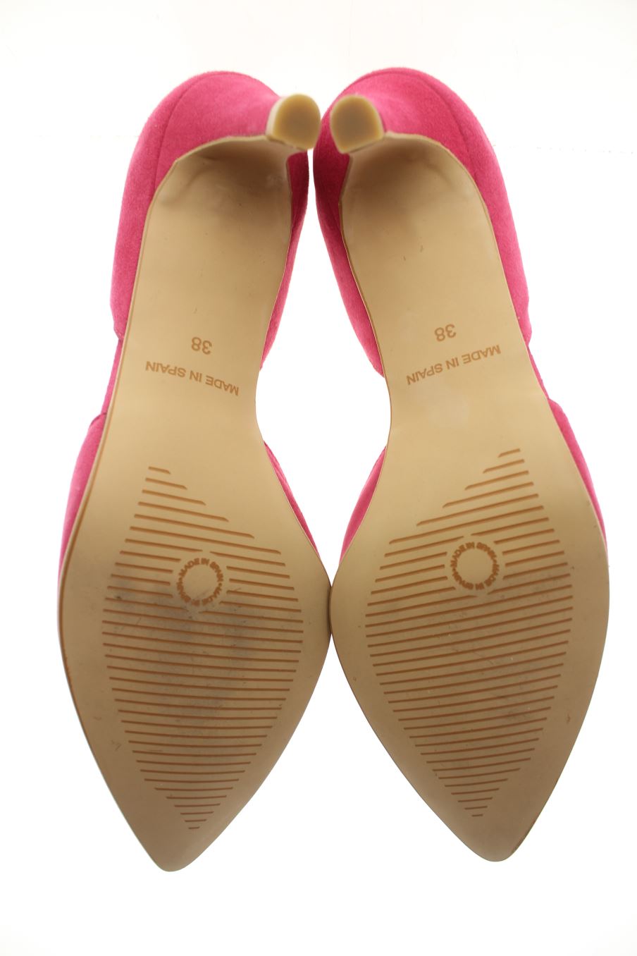 Sandalias tacon de JONI de la talla 38, de color rosa de