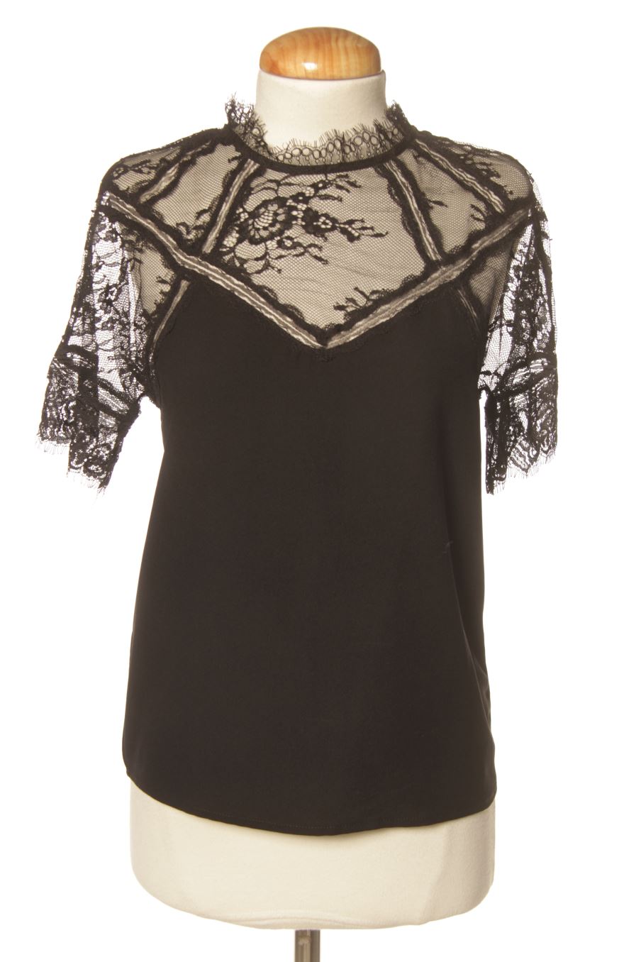 Blusa de manga corta de Love republic de la talla 40, de color negro