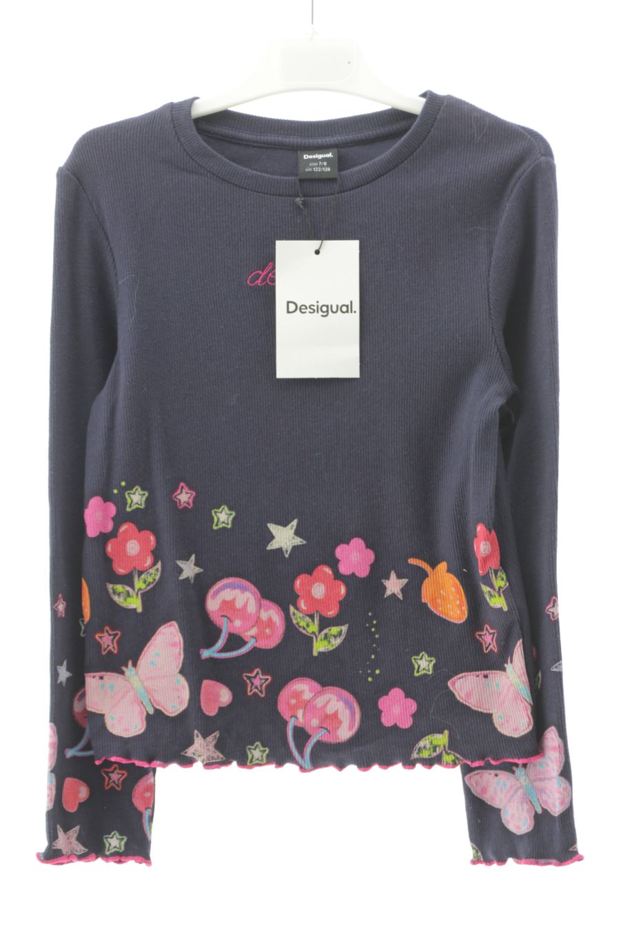 Maglietta a maniche lunghe de Desigual de la talla 7 anni con etichetta