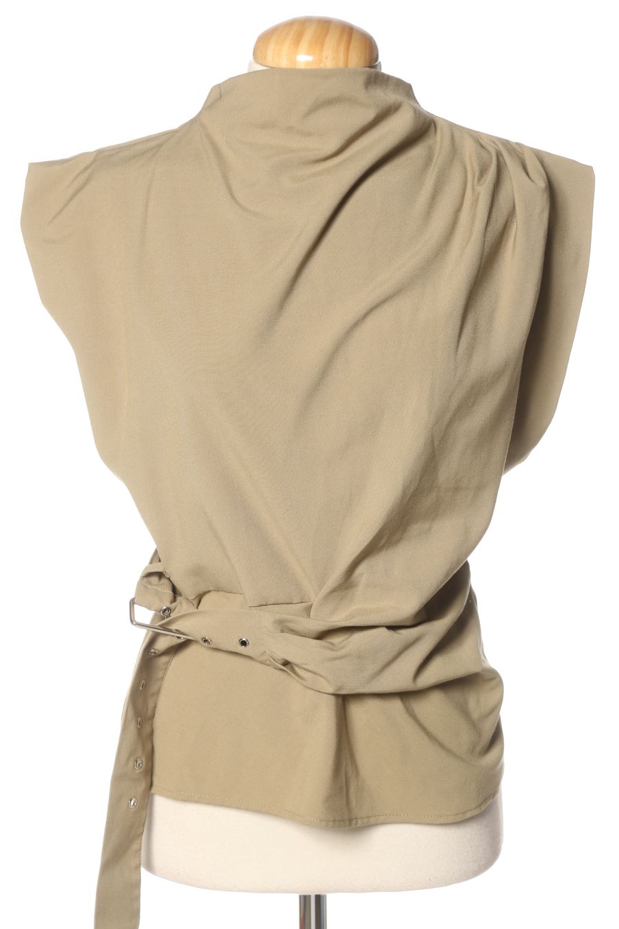 Top de Mango de la talla S, de color verde