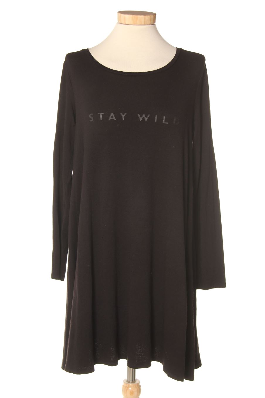 Vestido casual de Mango de la talla S, de color negro
