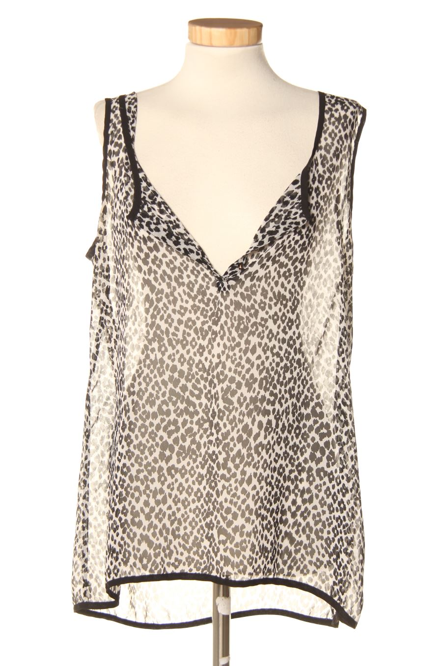 Blouse à manches courtes Amichi de la taille L, de couleur animal print
