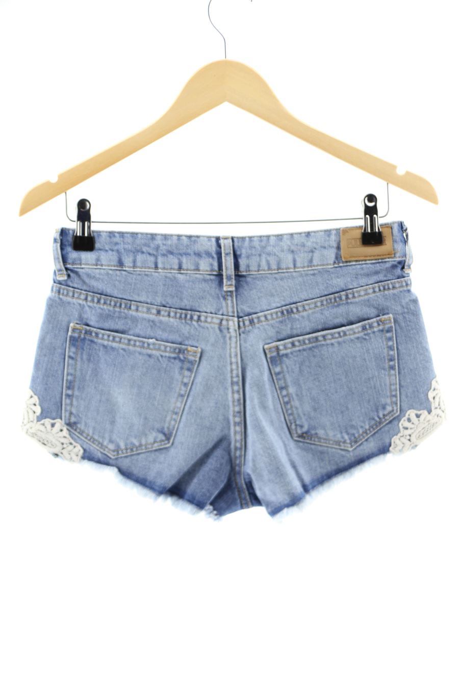 Shorts Pull & Bear de la taille 34, de couleur bleu de denim