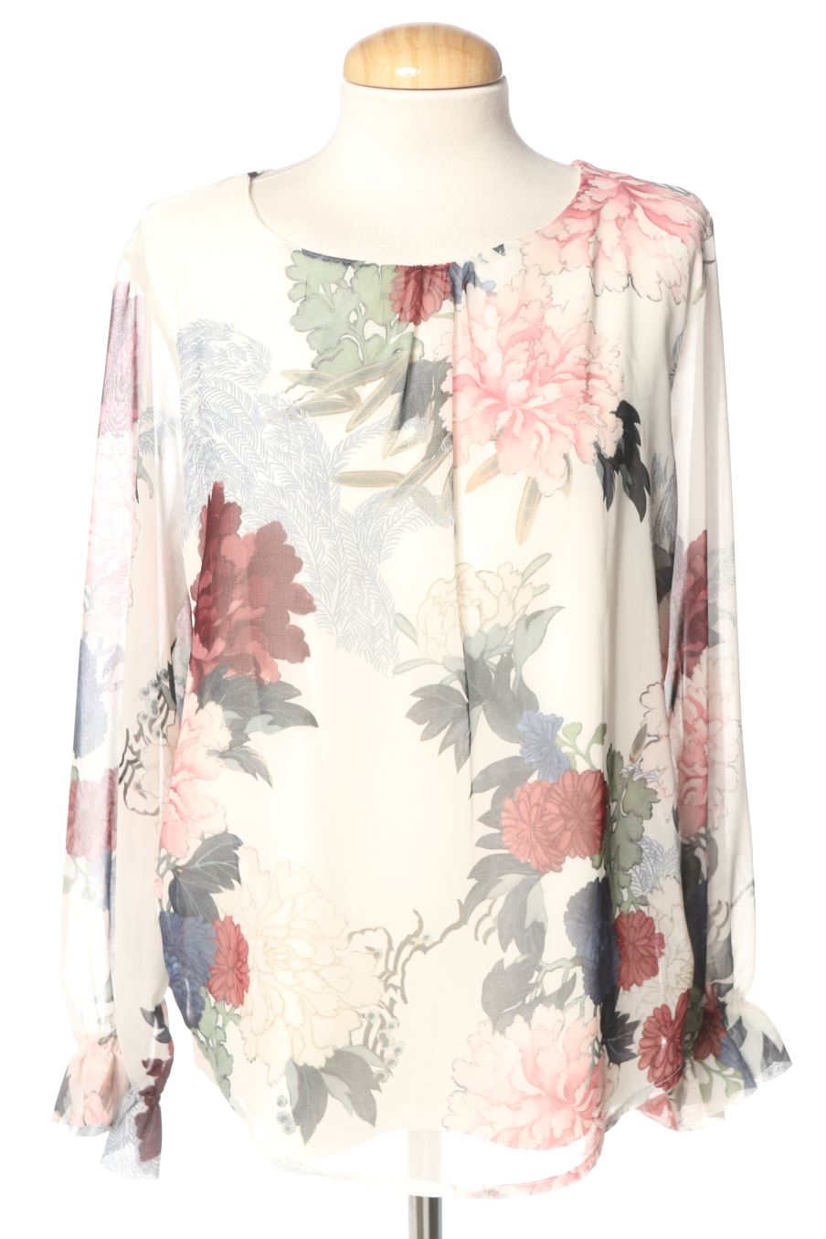 Blouse à manches longues Springfield de la taille L, de couleur fleurs