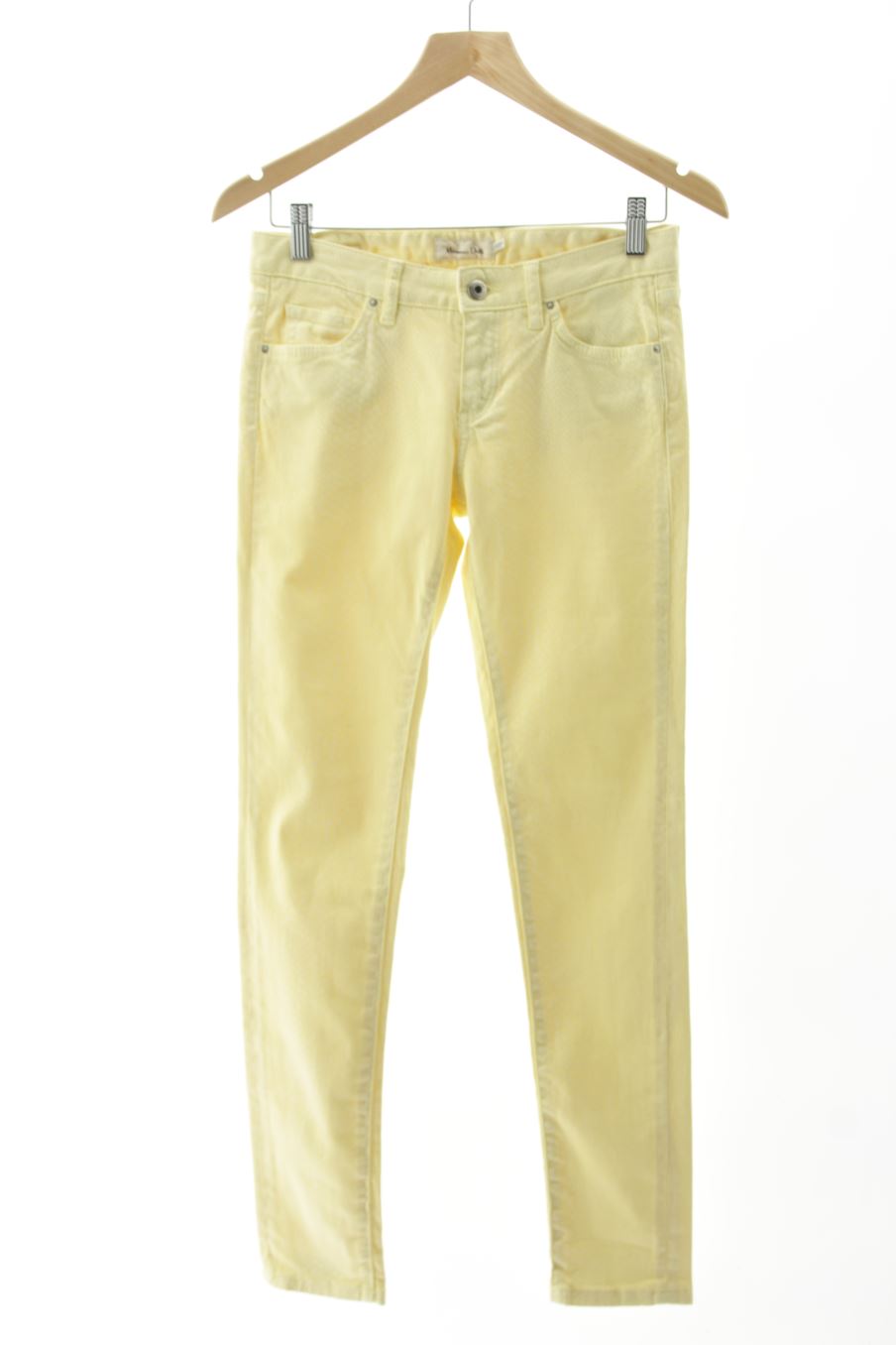 Jeans Massimo Dutti de la taille 36, de couleur jaune de denim