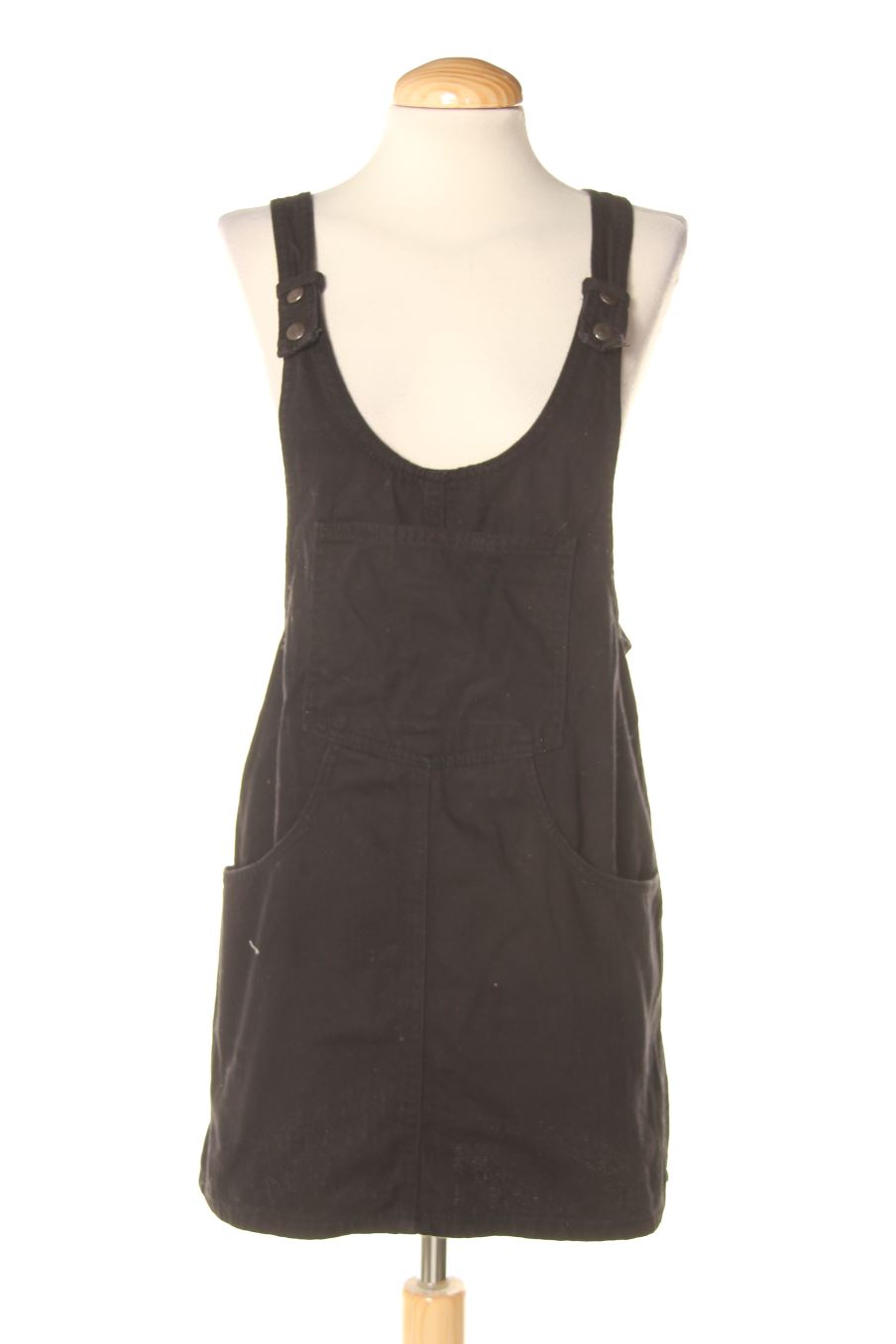 Einfaches Kleid von Pull & Bear Größe S, Farbe Schwarz, aus Jeanskleidung für
