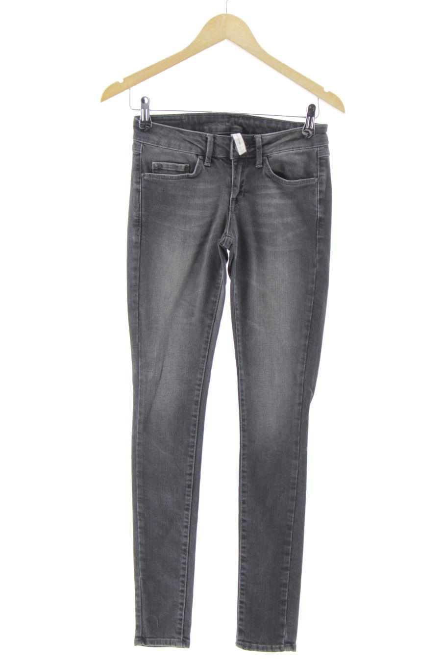 Jeans von Mango Größe 34, Farbe Schwarz, aus Jeanskleidung für