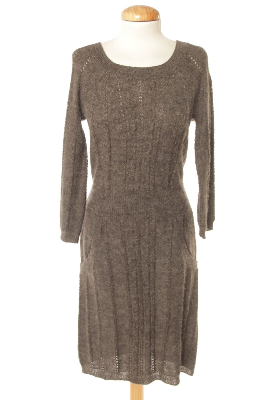 Vestido casual de Mango de la talla L, de color gris