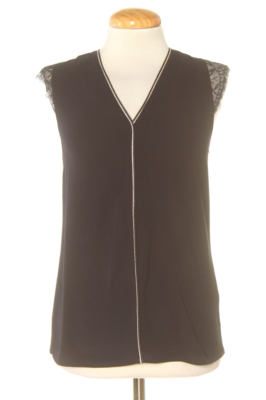 Blusa a maniche corte de Morgan de toi de la talla 36, de color blu oltremare