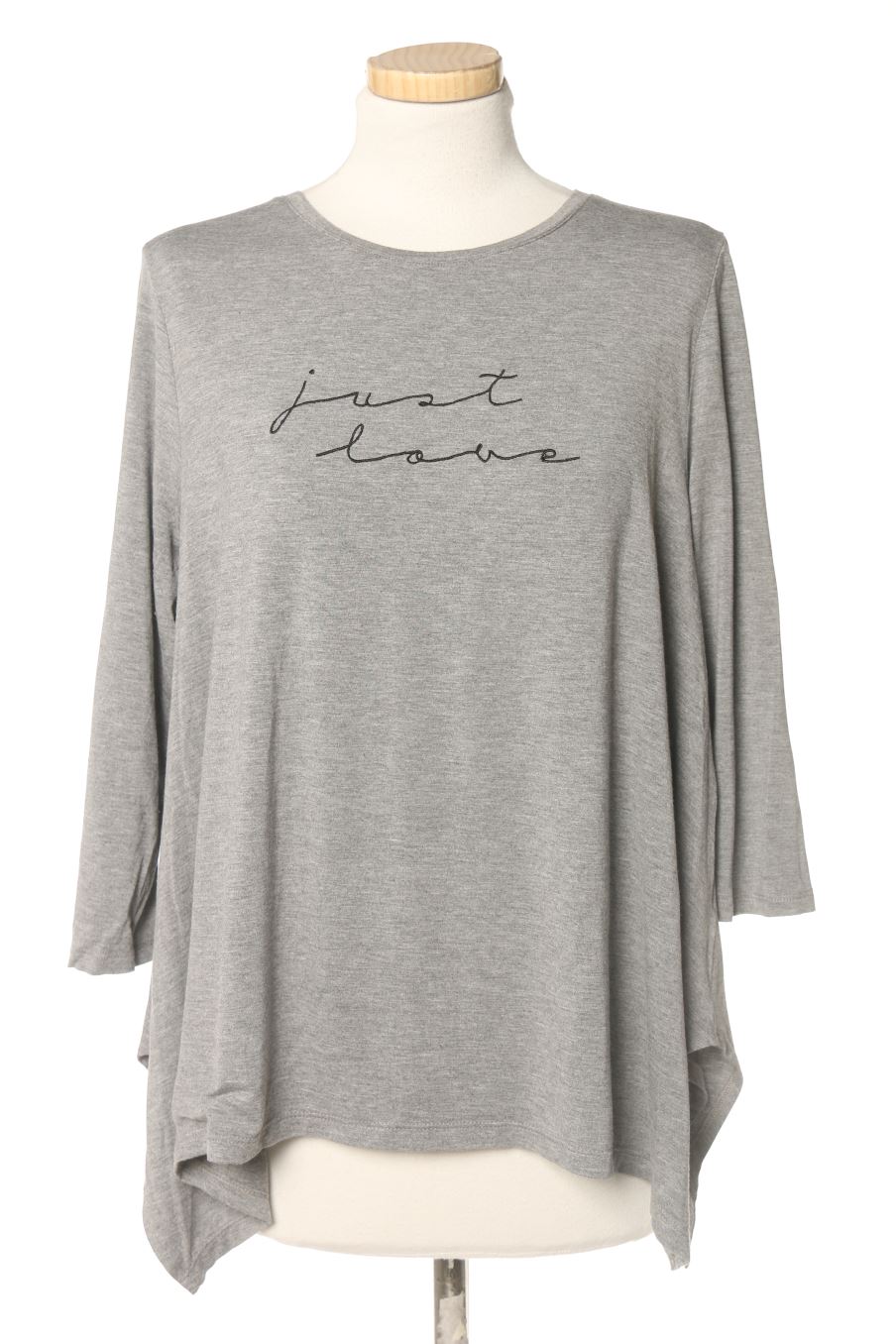 T-shirt à manches longues Easy wear de la taille S, de couleur gris