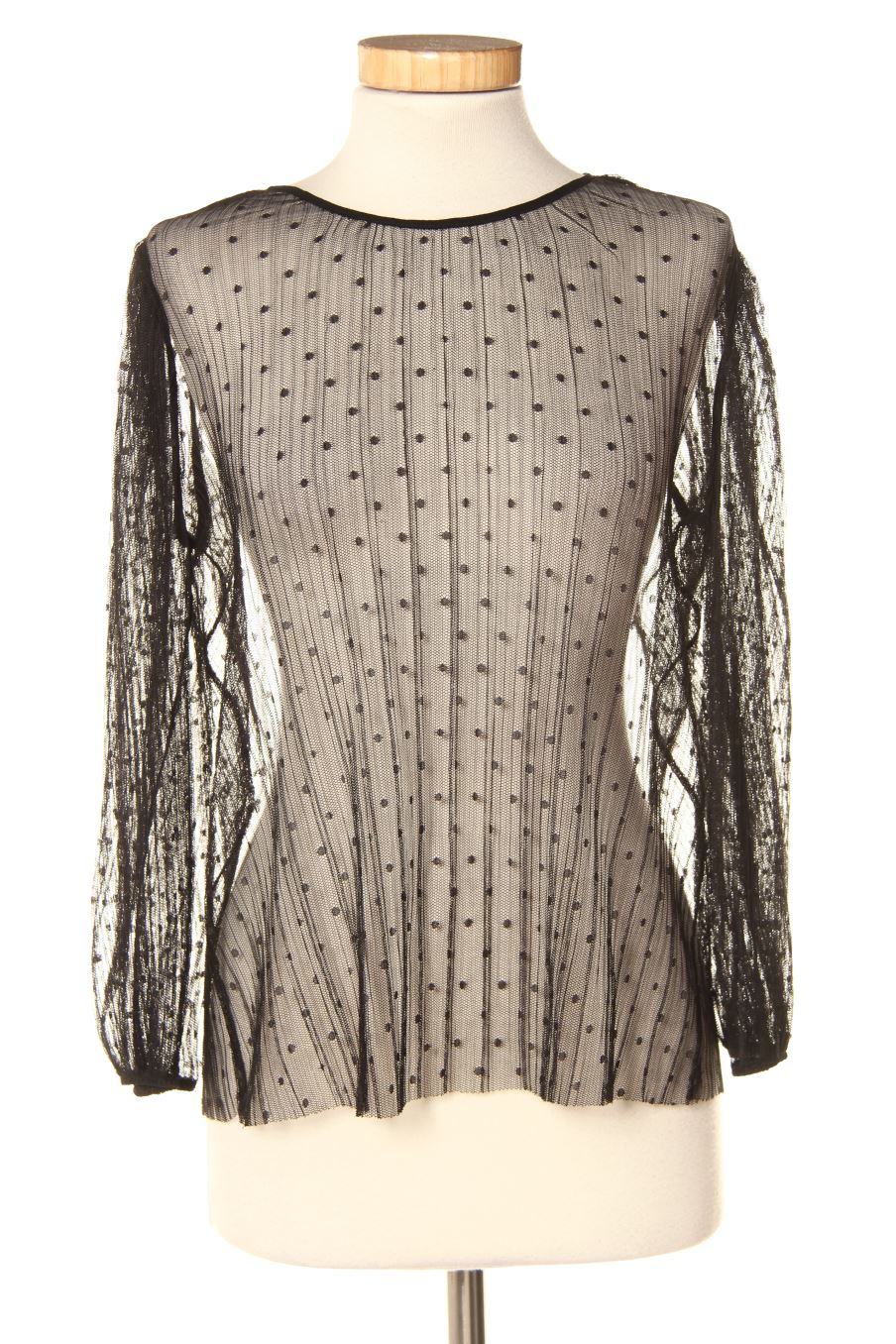 Blusa a maniche lunghe de Mng de la talla S, de color nero