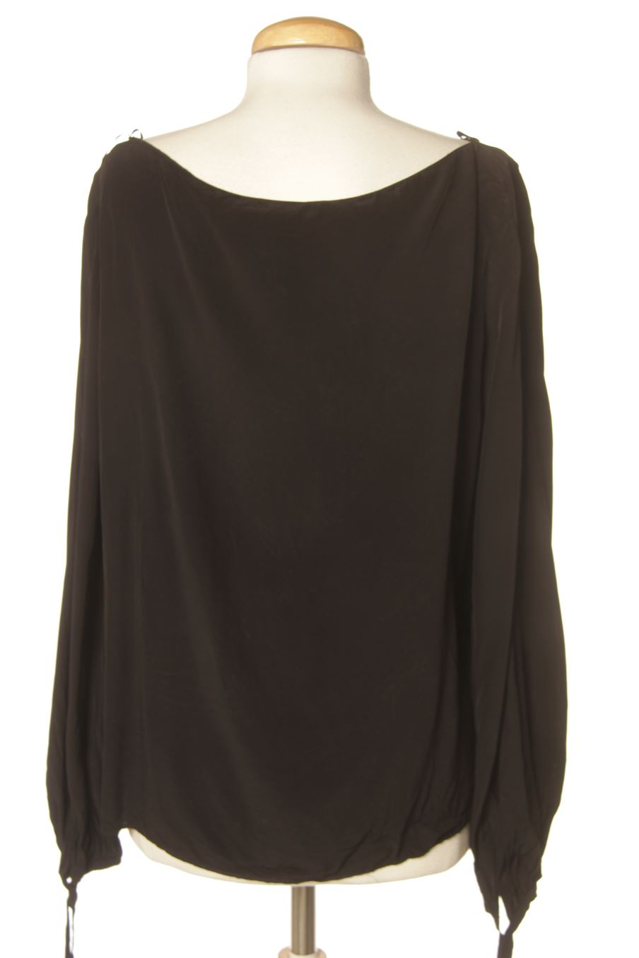 Blouse à manches longues Zara de la taille L, de couleur noir