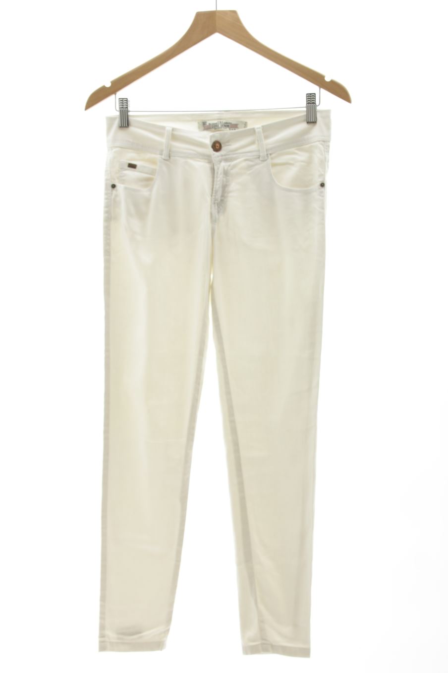 Jeans Trafaluc de la taille 36, de couleur blanc de denim
