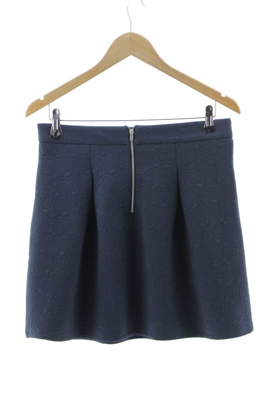 Jupe Naf Naf de la taille 38, de couleur bleu marine