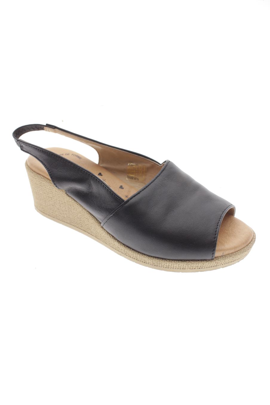 Plataformas de Jordana de la talla 36, de color negro de