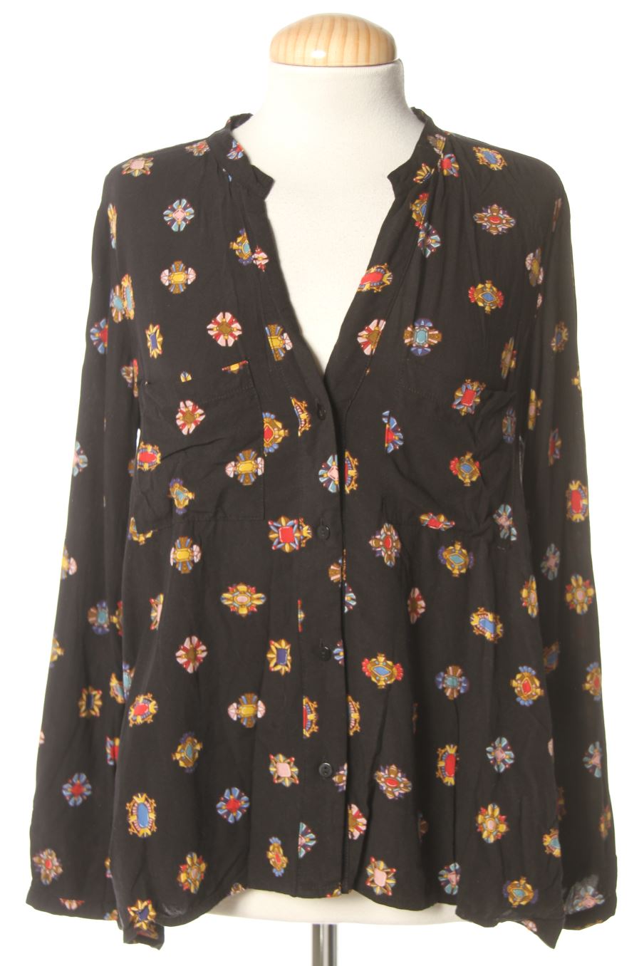 Blusa de manga larga de Zara de la talla XS, de color estampado