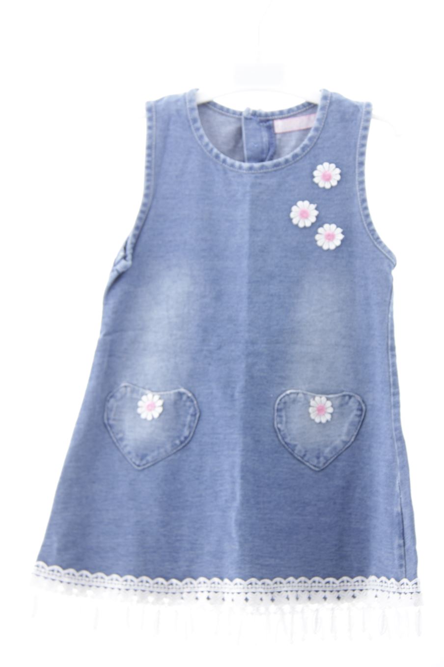 Robe Smile Girl de la taille 3 ans de denim de seconde main