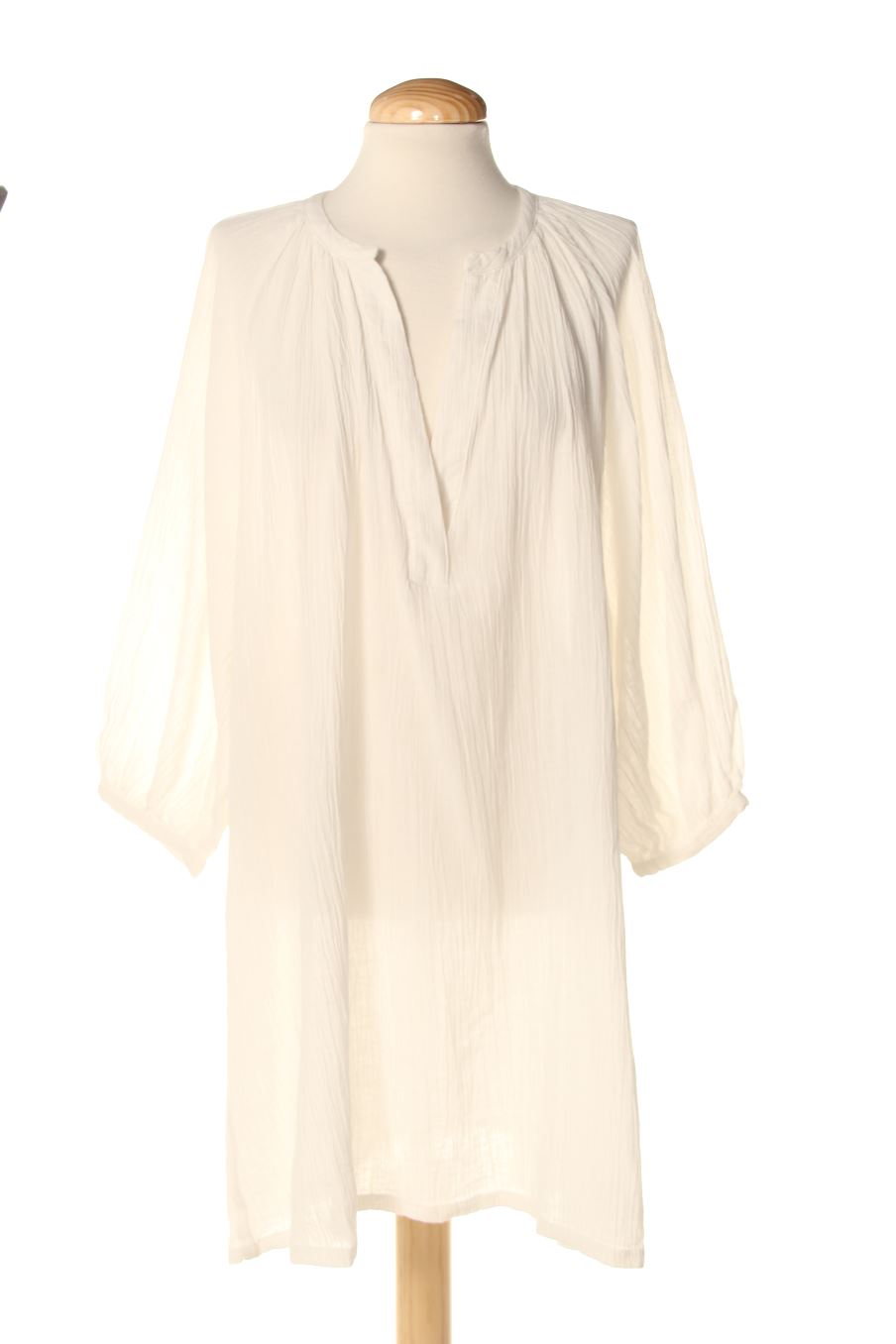 Robe casual H&M de la taille M, de couleur blanc