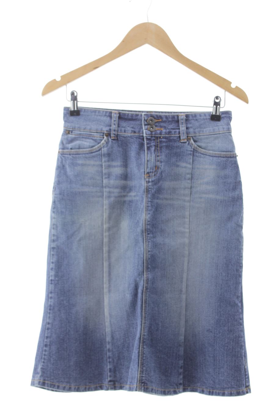 Falda de M-O-T-O de la talla 38, de color azul de ropa vaquera