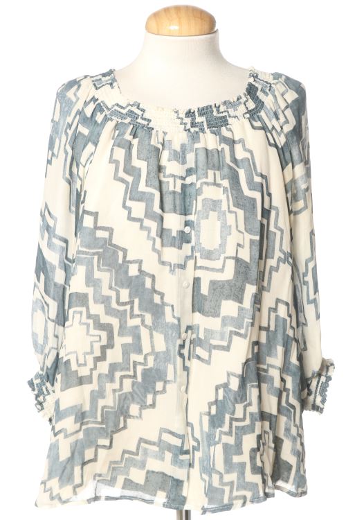 Blusa a maniche lunghe