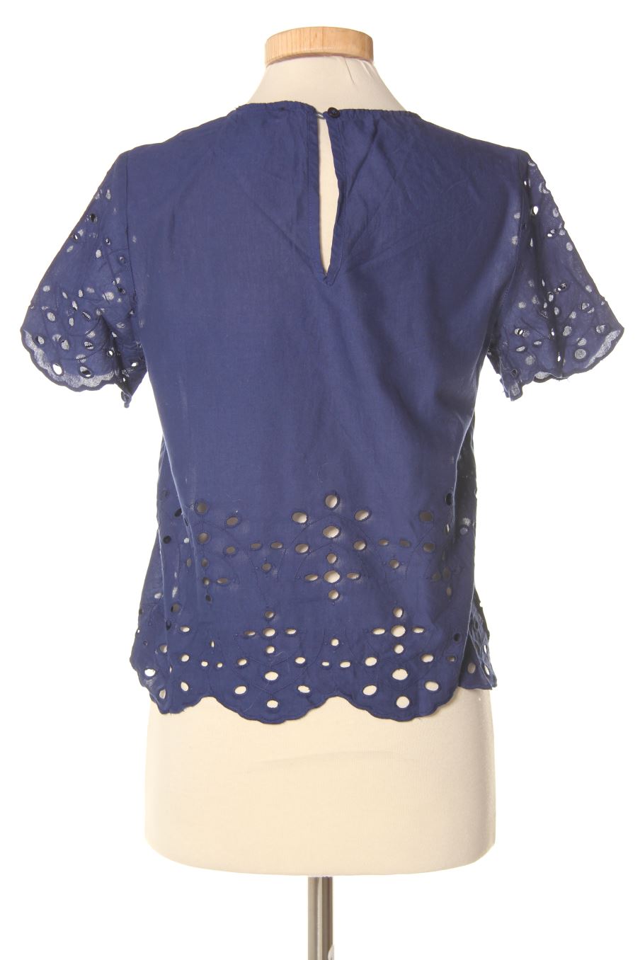 Kurzärmelige Bluse von Bizzbee Größe S, Farbe Marineblau, für