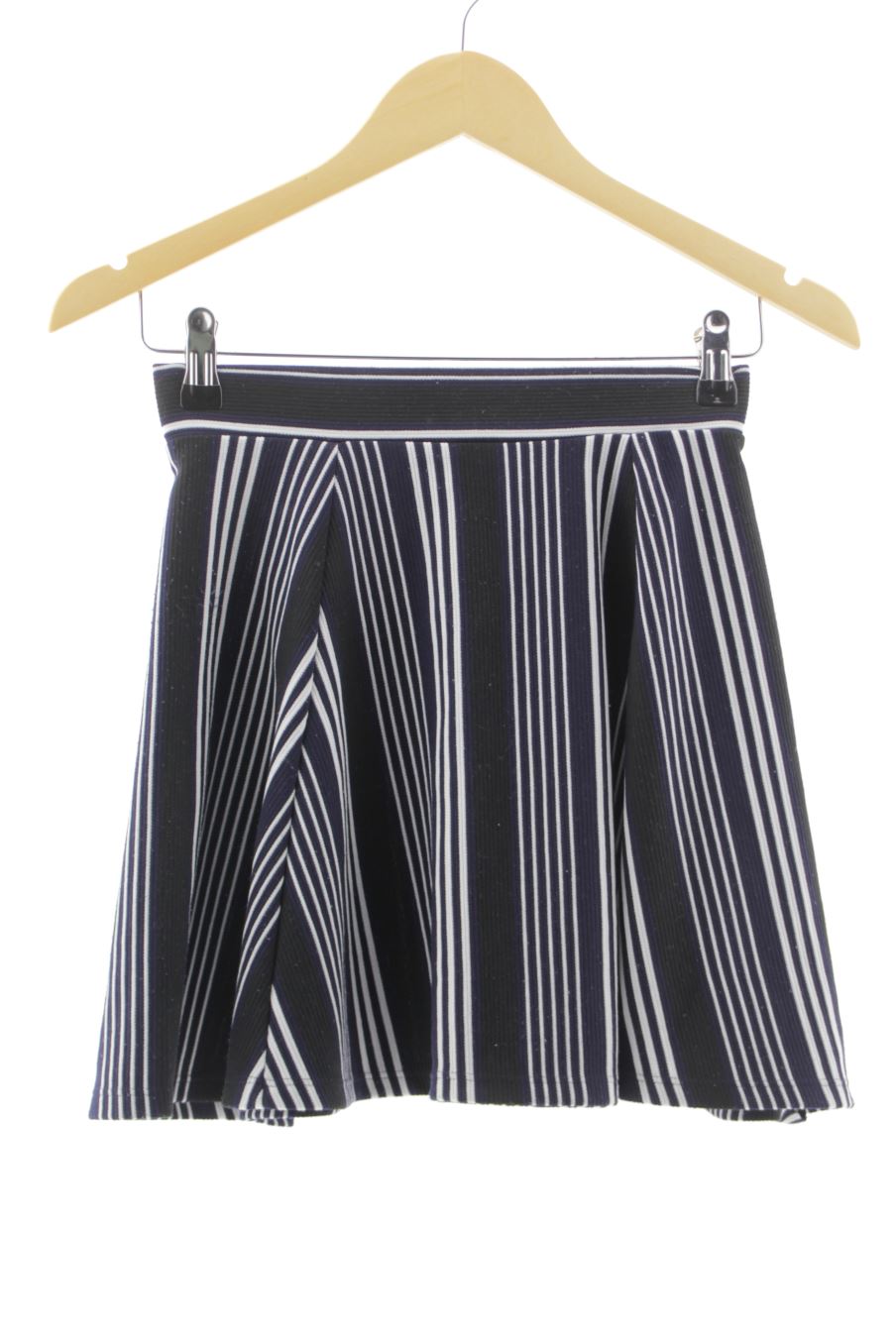 Falda de H&M de la talla XS, de color rayas