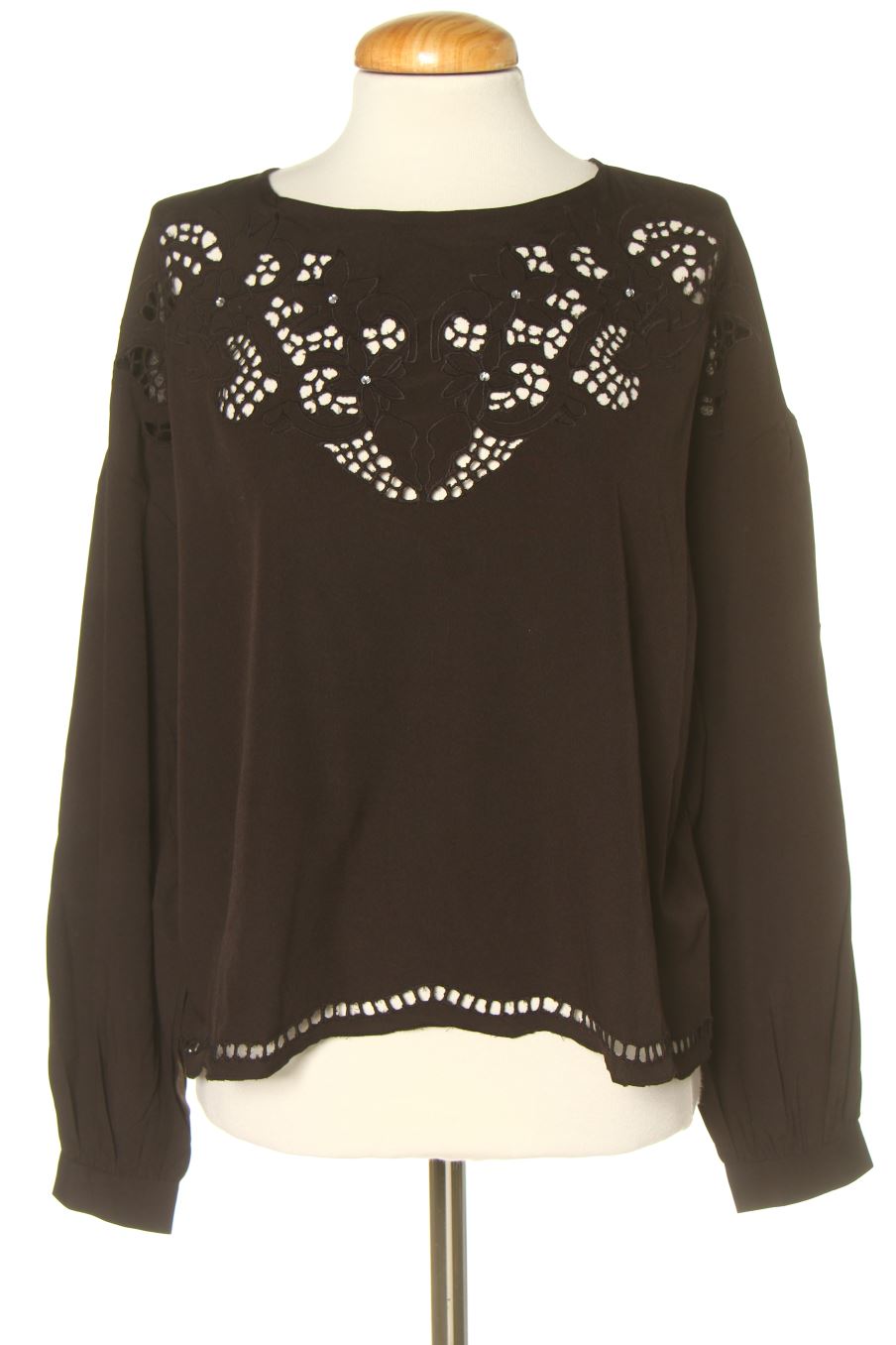 Blouse à manches longues Mishka de la taille S, de couleur noir