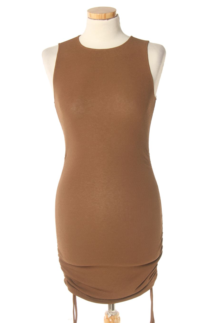 Einfaches Kleid von H&M Größe XXS, Farbe Braun, für