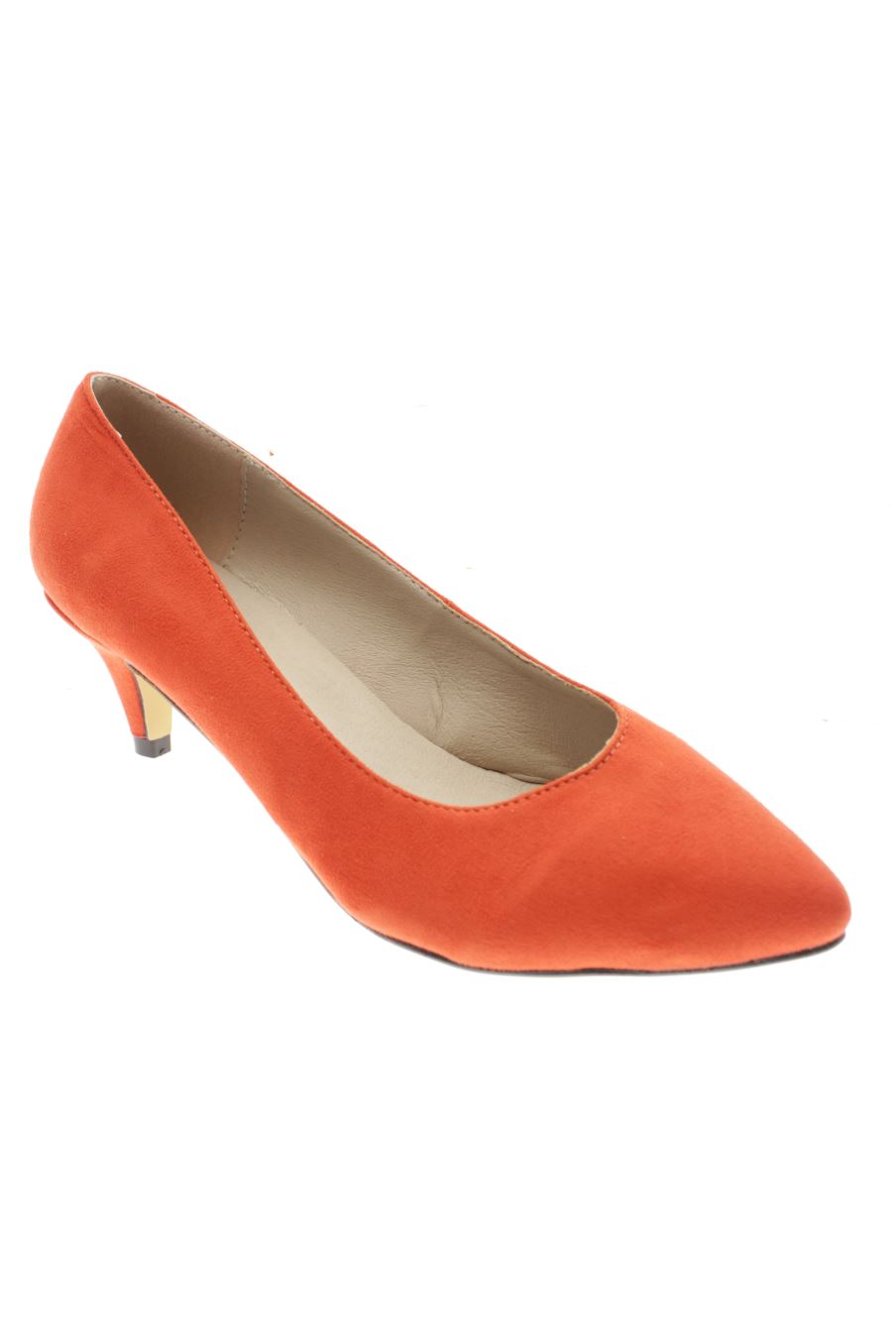 Zapatos de tacon de LOSLANDIFEN de la talla 35, de color naranja de