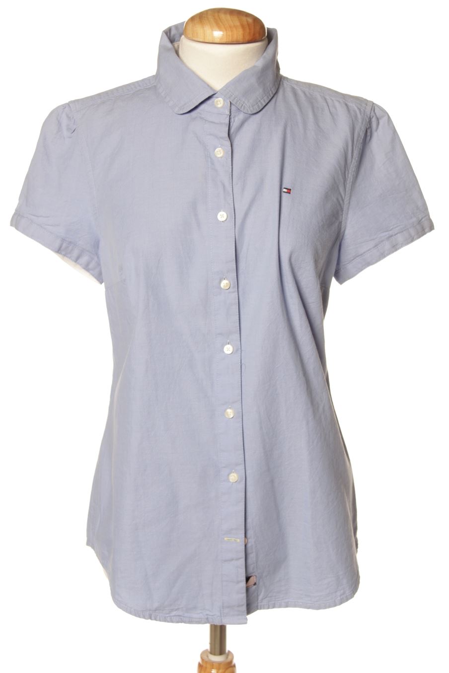 Kurzärmelige Bluse von Tommy Hilfiger Größe M, Farbe Blau, für