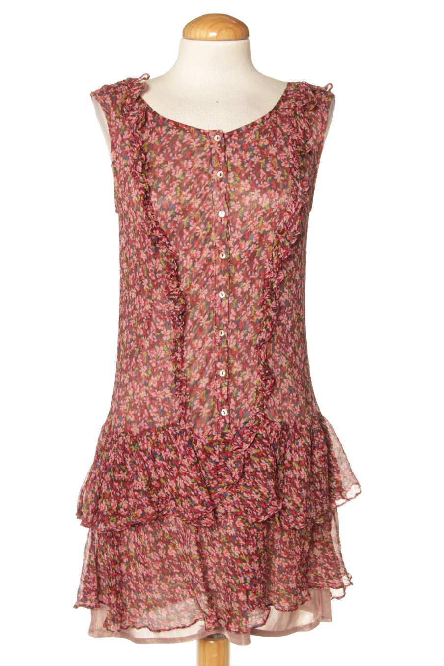 Vestido casual de Zara de la talla M, de color flores de seda
