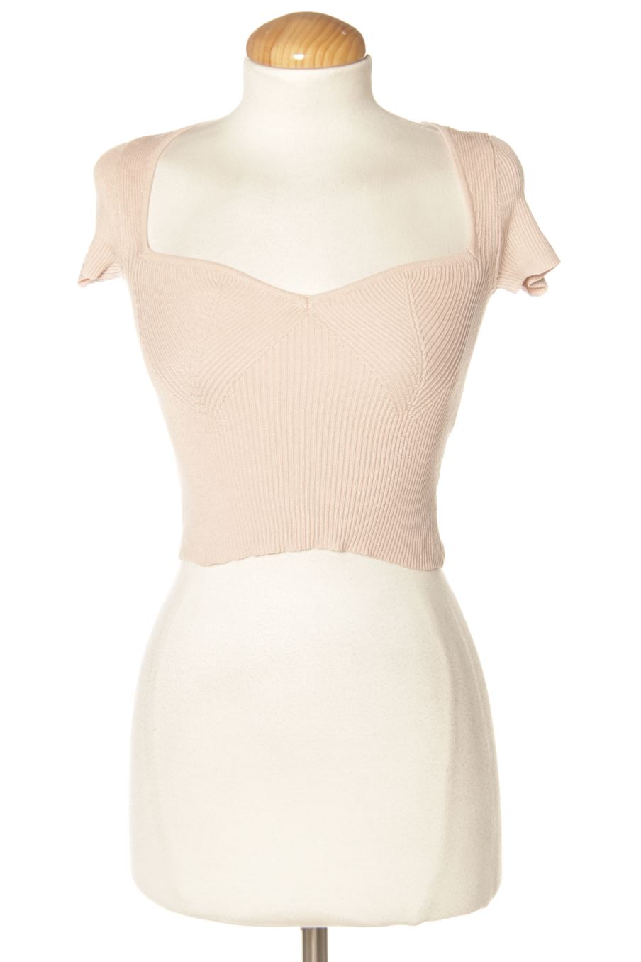 Top de Bershka de la talla XS, de color rosa