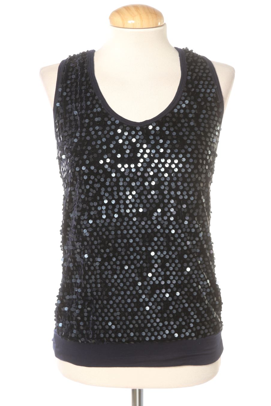 Top PERCENTIL de la taille S, de couleur bleu marine