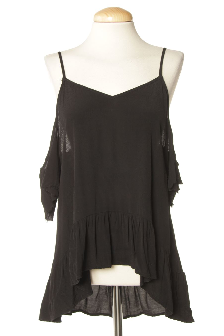 Top de Nasty Gal de la talla S, de color negro