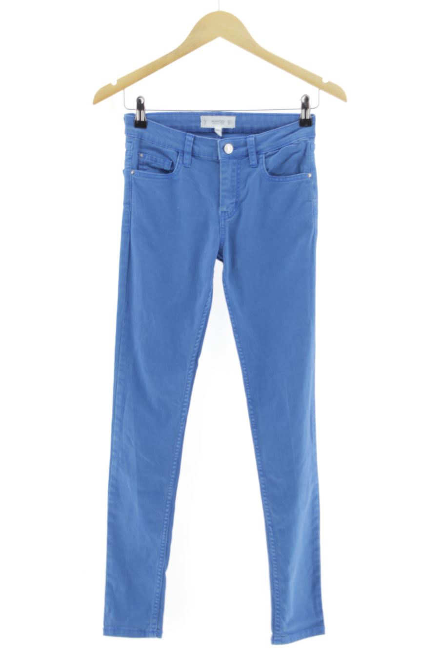 Vaquero de Mango de la talla 34, de color azul de ropa vaquera