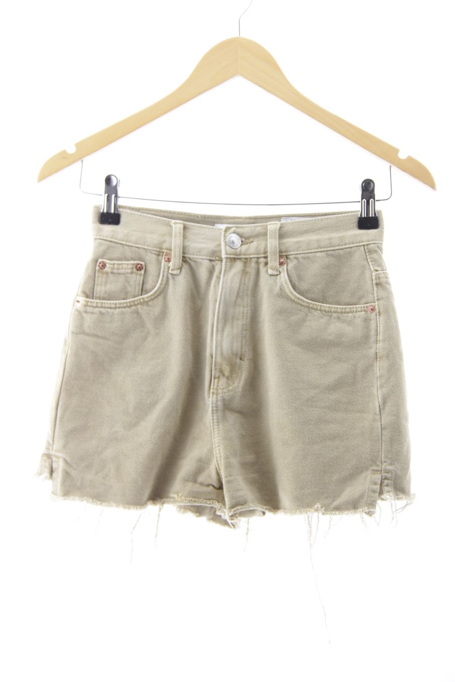Kurze Hose von Pull & Bear Größe 32, Farbe Beige, aus Jeanskleidung für