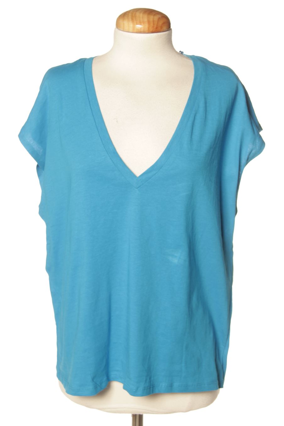 T-shirt Zara de la taille S, de couleur bleu