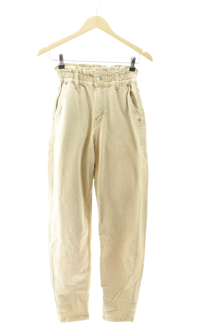 Jeans Pull & Bear de la taille 32, de couleur beige de denim