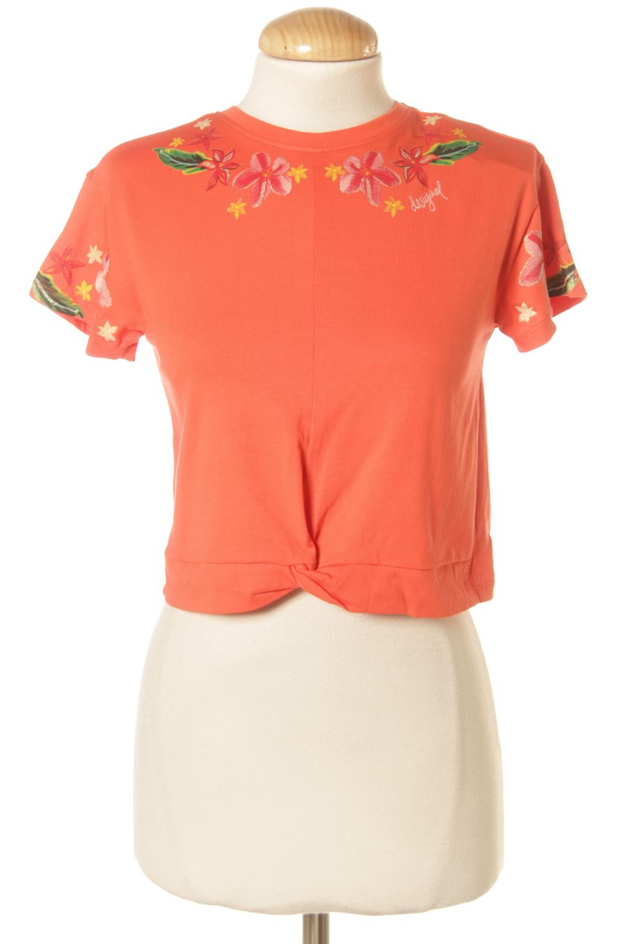 T-shirt Desigual de la taille S, de couleur rose