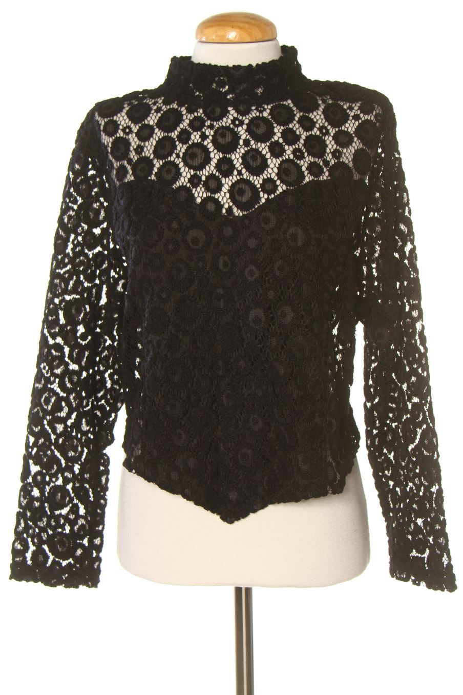 Blusa de manga larga de PERCENTIL de la talla 36, de color negro