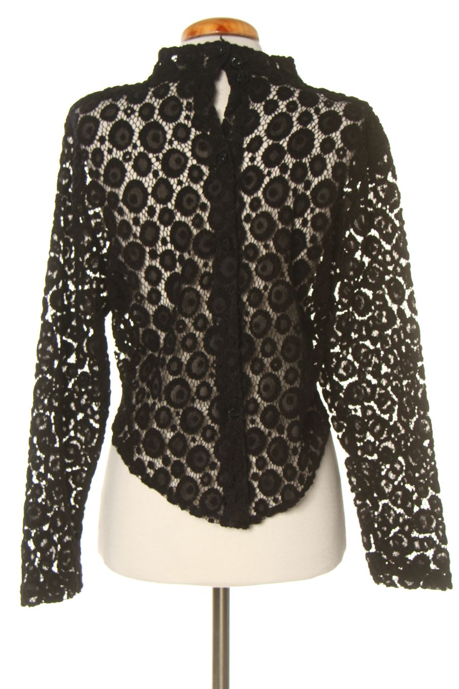 Blusa de manga larga de PERCENTIL de la talla 36, de color negro