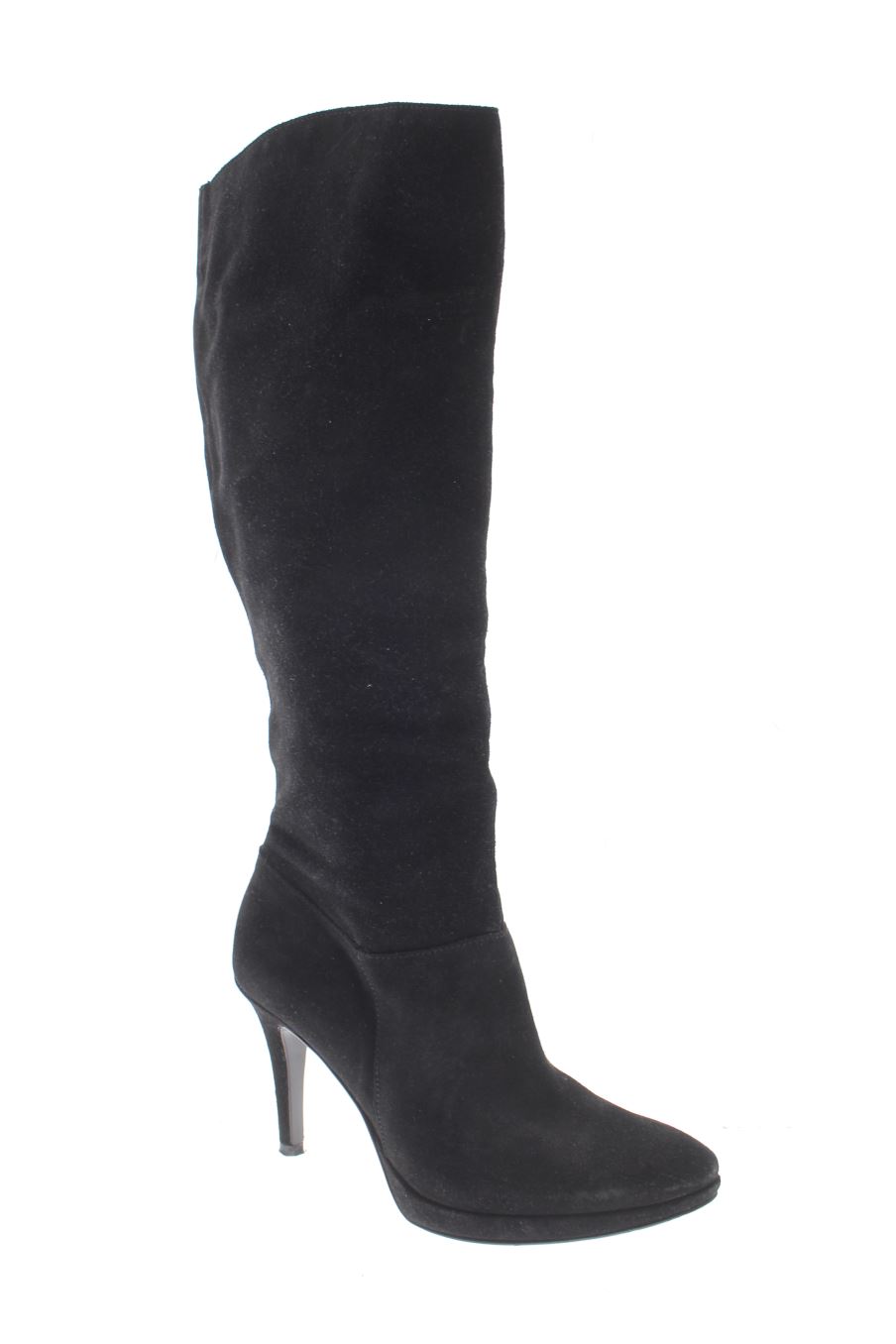 Bottes En Cuir Verni Noir Arberina Artigiana Italie - Pointure US 9 Femme, Style équitation, Talon Bloc
