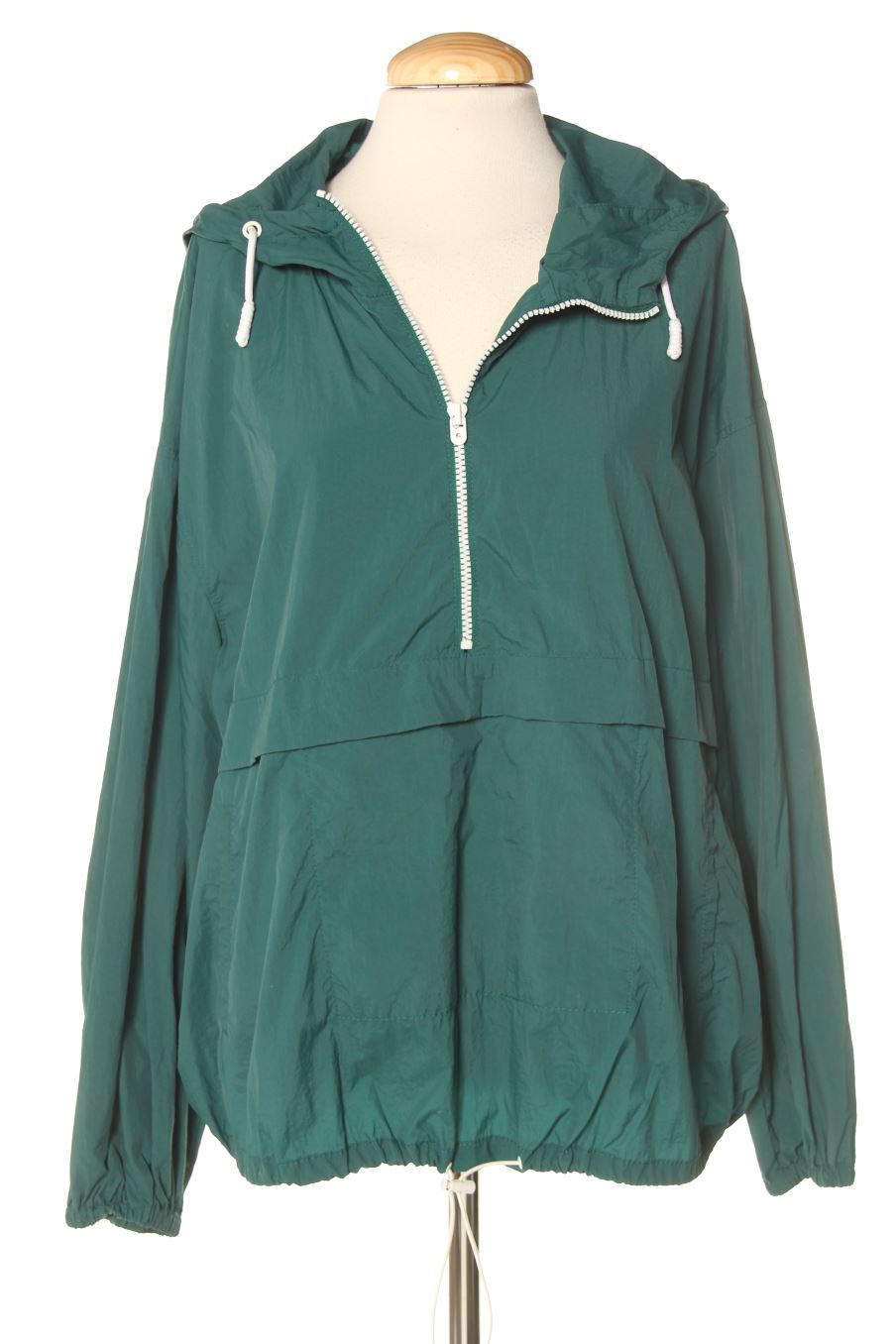 Chubasquero de Zara de la talla XL, de color verde