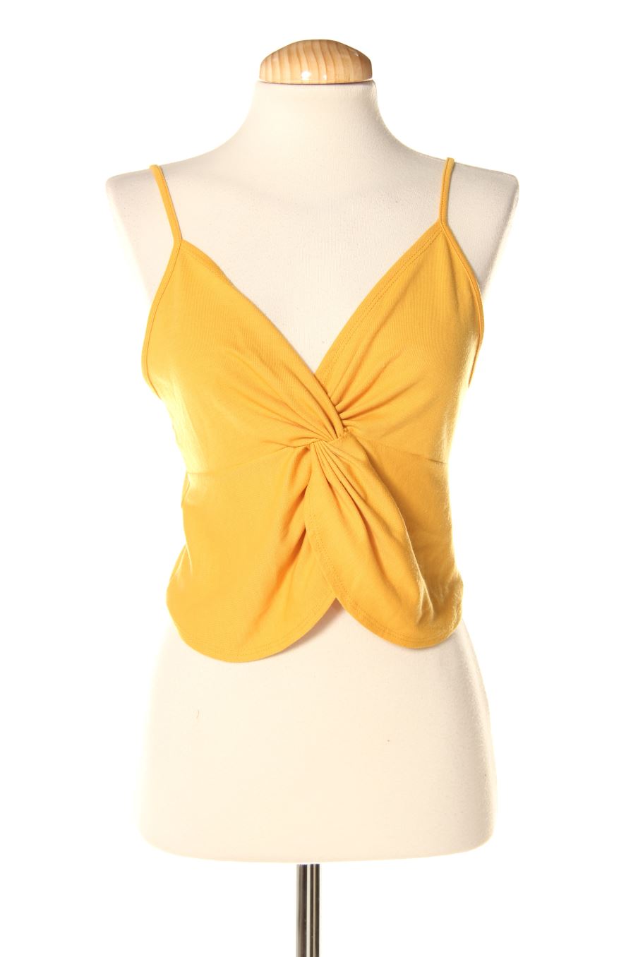 Top de Zara de la talla M, de color mostaza