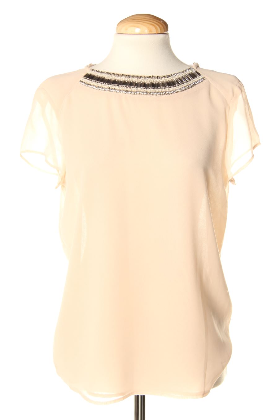 Blusa de manga corta de Trf (ZARA) de la talla M, de color rosa