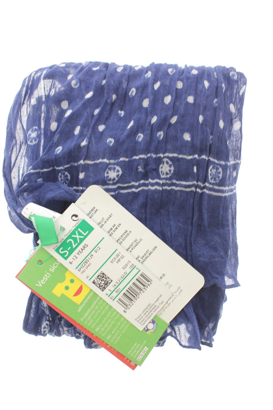Bufanda de Benetton de la talla 5-8 años con etiqueta